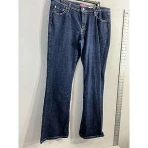 Junior Girls Levis Blue Jeans 17 M Super Low Boot Cut 5/8